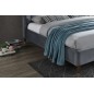 Lit double en tissu velours de qualité LITO, gris foncé, avec sommier à lattes, 160x200 Lit double en tissu velours de qualité LITO, gris foncé, avec sommier à lattes, 160x200