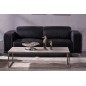 Ensemble Canapé 3 places et 2 places en cuir italien buffle VEGA, gris foncé avec surpiqure gris clair Ensemble Canapé 3 places et 2 places en cuir italien buffle VEGA, gris foncé avec surpiqure gris clair