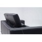 Ensemble Canapé 3 places et 2 places en cuir italien buffle VEGA, gris foncé avec surpiqure gris clair Ensemble Canapé 3 places et 2 places en cuir italien buffle VEGA, gris foncé avec surpiqure gris clair