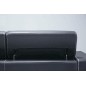 Ensemble Canapé 3 places et 2 places en cuir italien buffle VEGA, gris foncé avec surpiqure gris clair Ensemble Canapé 3 places et 2 places en cuir italien buffle VEGA, gris foncé avec surpiqure gris clair