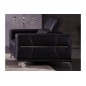 Ensemble Canapé 3 places et 2 places et fauteuil 1 place en cuir italien buffle VEGA, gris foncé avec surpiqure gris clair Ensemble Canapé 3 places et 2 places et fauteuil 1 place en cuir italien buffle VEGA, gris foncé avec surpiqure gris clair