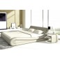Lit en cuir italien de luxe DREAM, écru, 160x200 Lit en cuir italien de luxe DREAM, écru, 160x200
