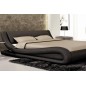 Lit en cuir italien de luxe DREAM, noir, 180x200 Lit en cuir italien de luxe DREAM, noir, 180x200