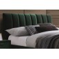Lit double en tissu velours de qualité MICHIGAN, vert, avec sommier à lattes, 160x200 Lit double en tissu velours de qualité MICHIGAN, vert, avec sommier à lattes, 160x200
