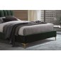 Lit double en tissu velours de qualité MICHIGAN, vert, avec sommier à lattes, 160x200 Lit double en tissu velours de qualité MICHIGAN, vert, avec sommier à lattes, 160x200