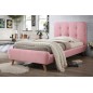 Lit en tissu de qualité TINA, rose, 90x200 Lit en tissu de qualité TINA, rose, 90x200