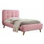 Lit en tissu de qualité TINA, rose, 90x200 Lit en tissu de qualité TINA, rose, 90x200