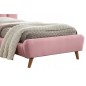Lit en tissu de qualité TINA, rose, 90x200 Lit en tissu de qualité TINA, rose, 90x200