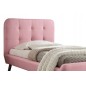 Lit en tissu de qualité TINA, rose, 90x200 Lit en tissu de qualité TINA, rose, 90x200