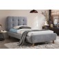 Lit en tissu de qualité TINA, gris, 90x200 Lit en tissu de qualité TINA, gris, 90x200