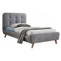 Lit en tissu de qualité TINA, gris, 90x200 Lit en tissu de qualité TINA, gris, 90x200