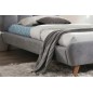 Lit en tissu de qualité TINA, gris, 90x200 Lit en tissu de qualité TINA, gris, 90x200
