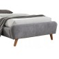 Lit en tissu de qualité TINA, gris, 90x200 Lit en tissu de qualité TINA, gris, 90x200