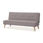 Canapé 2 places avec couchage en tissu de qualité URAL, gris Canapé 2 places avec couchage en tissu de qualité URAL, gris