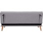 Canapé 2 places avec couchage en tissu de qualité URAL, gris Canapé 2 places avec couchage en tissu de qualité URAL, gris