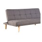 Canapé banquette convertible 2 places en tissu de qualité, gris, ZIPPO Canapé banquette convertible 2 places en tissu de qualité, gris, ZIPPO