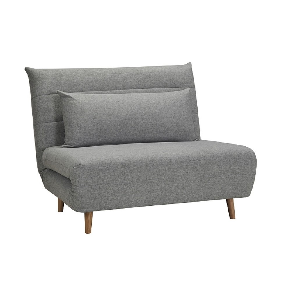 Fauteuil banquette convertible en tissu de qualité, gris, SPIRIT Fauteuil banquette convertible en tissu de qualité, gris, SPIRIT