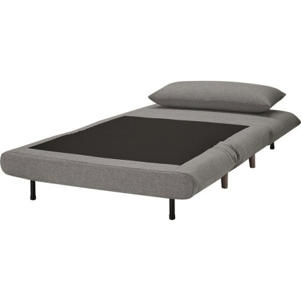 Fauteuil banquette convertible en tissu de qualité, gris, SPIRIT
