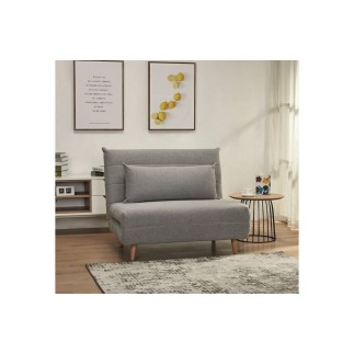 Fauteuil banquette convertible en tissu de qualité, gris, SPIRIT