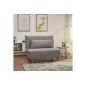 Fauteuil banquette convertible en tissu de qualité, gris, SPIRIT Fauteuil banquette convertible en tissu de qualité, gris, SPIRIT