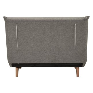 Fauteuil banquette convertible en tissu de qualité, gris, SPIRIT
