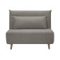 Fauteuil banquette convertible en tissu de qualité, gris, SPIRIT Fauteuil banquette convertible en tissu de qualité, gris, SPIRIT