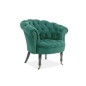 Fauteuil en tissu velours de qualité, vert, PHENIX, Fauteuil 1 place Fauteuil en tissu velours de qualité, vert, PHENIX, Fauteuil 1 place