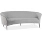 Canapé 3 places en tissu de qualité ELISE, gris foncé Canapé 3 places en tissu de qualité ELISE, gris foncé