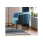Fauteuil 1 place en tissu de qualité LENA, bleu