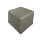 Pouf carré BUFFALO en cuir de buffle (gamme de cuir de buffle), gris clair Pouf carré BUFFALO en cuir de buffle (gamme de cuir de buffle), gris clair