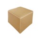 Pouf carré BUFFALO en cuir de buffle (gamme de cuir de buffle), beige Pouf carré BUFFALO en cuir de buffle (gamme de cuir de buffle), beige
