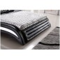 Lit en cuir italien de luxe NOCTURA, noir, 140x190 Lit en cuir italien de luxe NOCTURA, noir, 140x190