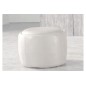 Pouf rond BUFFALINO en cuir de buffle (gamme de cuir de buffle), blanc Pouf rond BUFFALINO en cuir de buffle (gamme de cuir de buffle), blanc