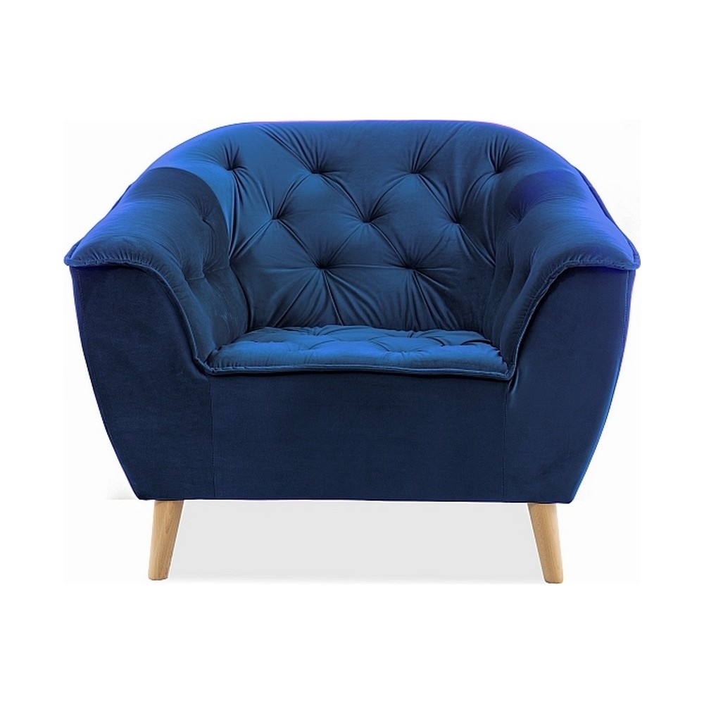 Fauteuil 1 place GALLERY en tissu de qualité, couleur bleu Fauteuil 1 place GALLERY en tissu de qualité, couleur bleu