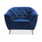 Fauteuil 1 place GALLERY en tissu de qualité, couleur bleu Fauteuil 1 place GALLERY en tissu de qualité, couleur bleu