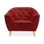 Fauteuil 1 place GALLERY en tissu de qualité, couleur bordeaux Fauteuil 1 place GALLERY en tissu de qualité, couleur bordeaux