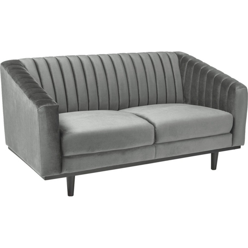 Canapé ASINI 2 places en tissu de qualité, couleur gris Canapé ASINI 2 places en tissu de qualité, couleur gris