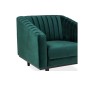 Fauteuil ASINI 1 place en tissu de qualité, couleur vert