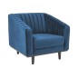 Fauteuil ASINI 1 place en tissu de qualité, couleur bleu Fauteuil ASINI 1 place en tissu de qualité, couleur bleu