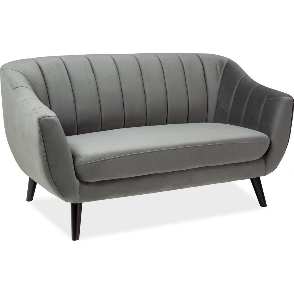 Canapé ELSA 2 places en tissu de qualité, couleur gris Canapé ELSA 2 places en tissu de qualité, couleur gris