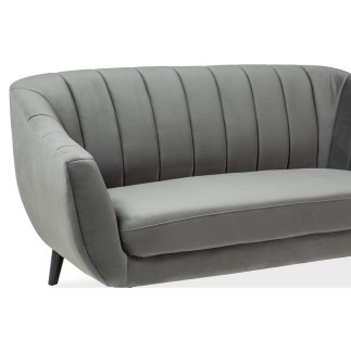 Canapé ELSA 2 places en tissu de qualité, couleur gris