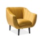 Fauteuil ELSA 1 place en tissu de qualité, couleur curry Fauteuil ELSA 1 place en tissu de qualité, couleur curry