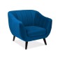 Fauteuil ELSA 1 place en tissu de qualité, couleur bleu foncé Fauteuil ELSA 1 place en tissu de qualité, couleur bleu foncé