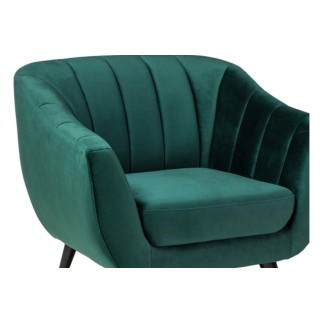 Fauteuil ELSA 1 place en tissu de qualité, couleur vert