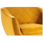 Fauteuil MONTINI 1 place en tissu de qualité, couleur curry Fauteuil MONTINI 1 place en tissu de qualité, couleur curry