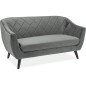 Canapé MONTINI 2 places en tissu de qualité, couleur gris Canapé MONTINI 2 places en tissu de qualité, couleur gris