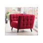 Canapé 2 places CASINI en tissu de qualité, couleur bordeaux Canapé 2 places CASINI en tissu de qualité, couleur bordeaux