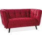 Canapé 2 places CASINI en tissu de qualité, couleur bordeaux Canapé 2 places CASINI en tissu de qualité, couleur bordeaux