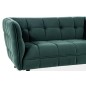 Canapé 2 places CASINI en tissu de qualité, couleur vert Canapé 2 places CASINI en tissu de qualité, couleur vert