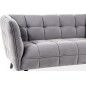 Canapé 2 places CASINI en tissu de qualité, couleur gris Canapé 2 places CASINI en tissu de qualité, couleur gris